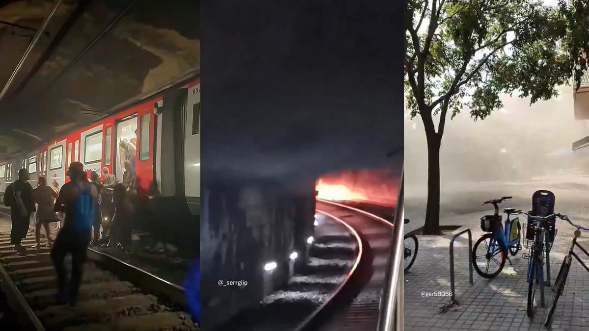 Barselona Metro Yangın